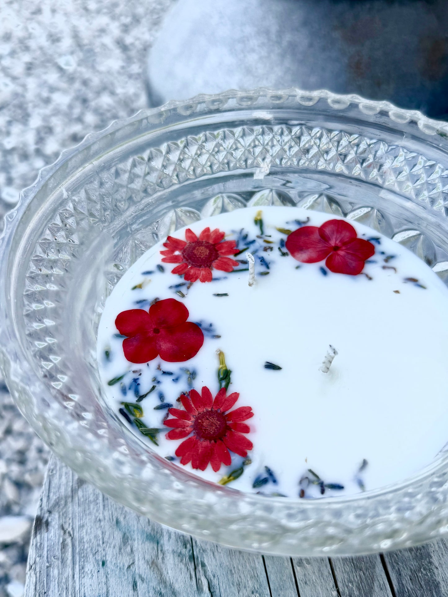 Gorgeous vintage crystal one of a kind candle: A Thousand Dreams fragrance