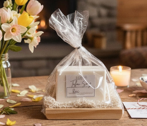 Tallow Soap, soap saver, and soap dish $15 gift set